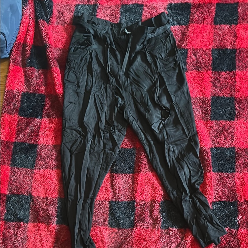 Guess size 12 black linen pants